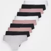 Anna Field Shannon 10 Pack Brief- Slip - Pink/Grey