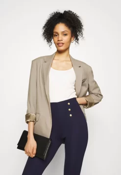 Anna Field Punto Leggings With Button Detail - Legging - Dark Blue -Anna Field 007714f5801d4292a42e3e4e1a14adce scaled