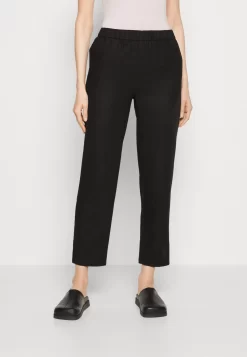 Anna Field Linen Mix - Broek - Black