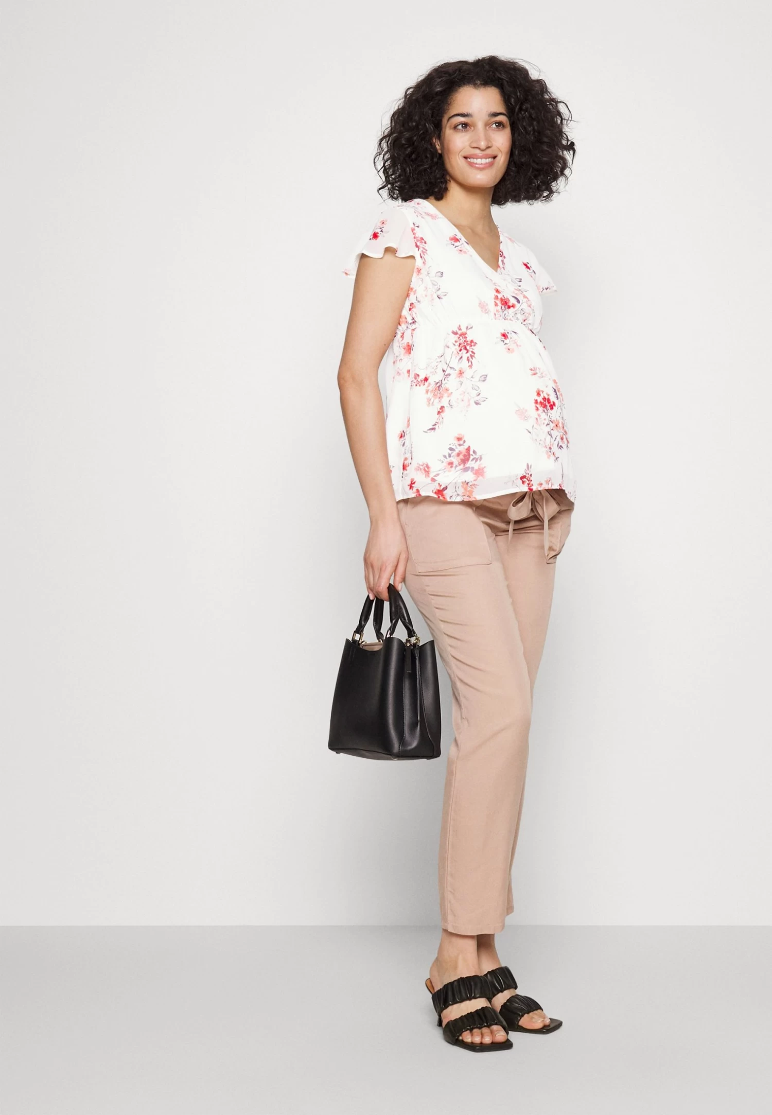 Mama Belt - Blouse - White/Red 4 Mama Belt - Blouse - White/Red - Afbeelding 4
