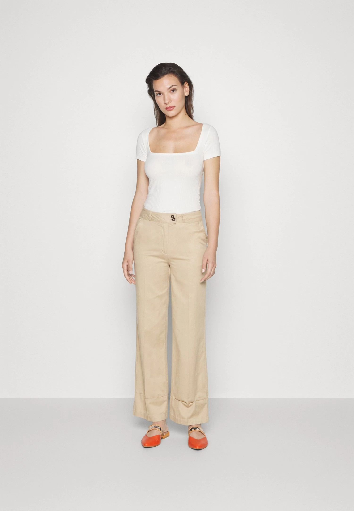 Anna Field 2 Pack - T-Shirt Basic - Red/White 3 Anna Field 2 Pack - T-Shirt Basic - Red/White - Afbeelding 3