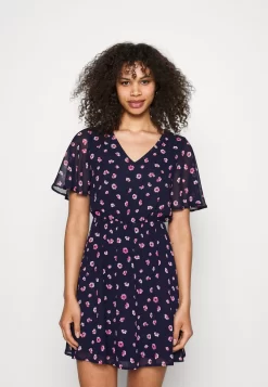 Anna Field V-Neck Sleeve Dress- Jurk - Dark Blue/Pink 12 Anna Field V-Neck Sleeve Dress- Jurk - Dark Blue/Pink -Anna Field 128815276b3e4d32b862a9da869ec04c scaled