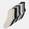 Anna Field Heart Ankle 8 Pack - Sokken - Black/Grey
