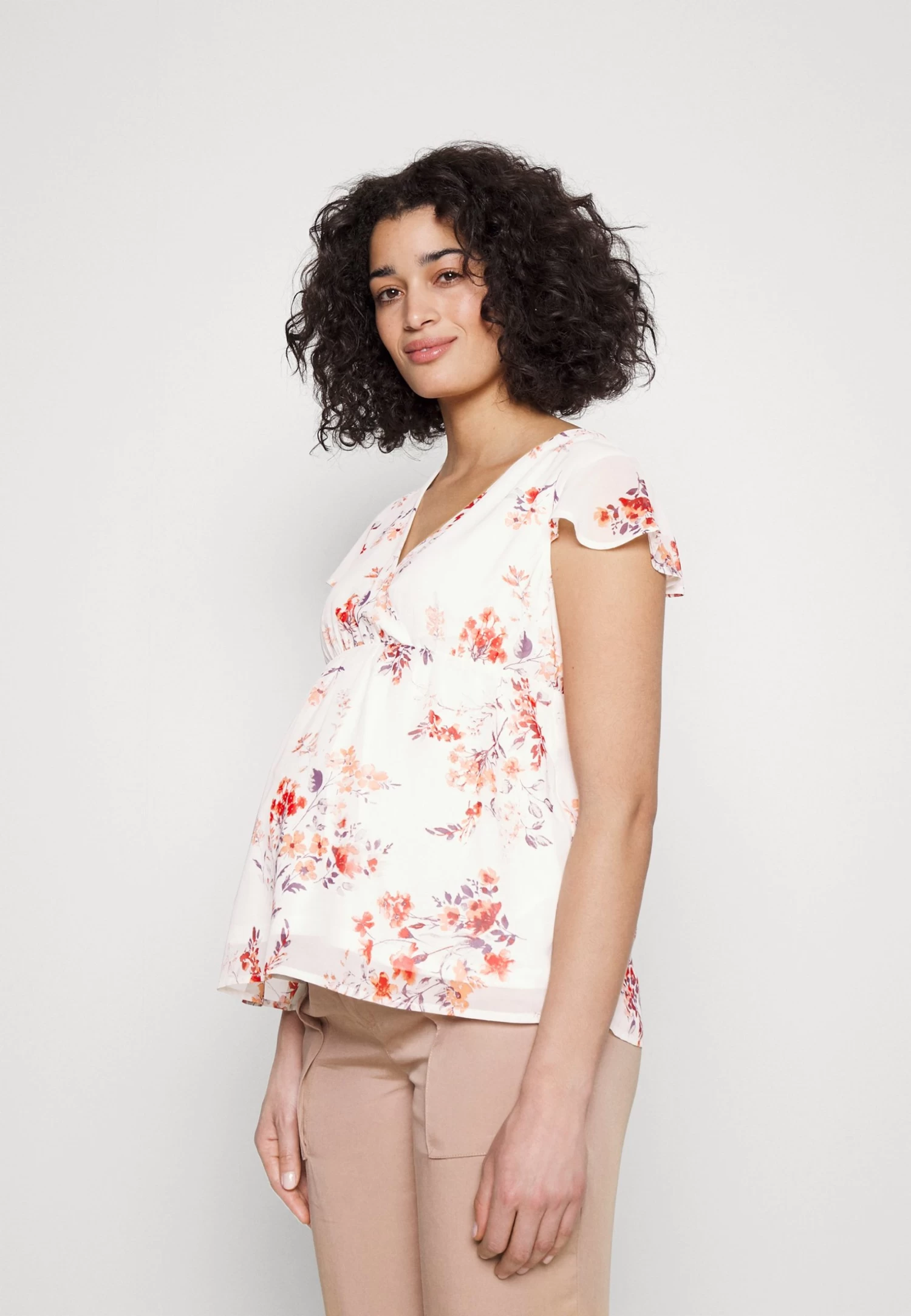 Mama Belt - Blouse - White/Red 1 Mama Belt - Blouse - White/Red