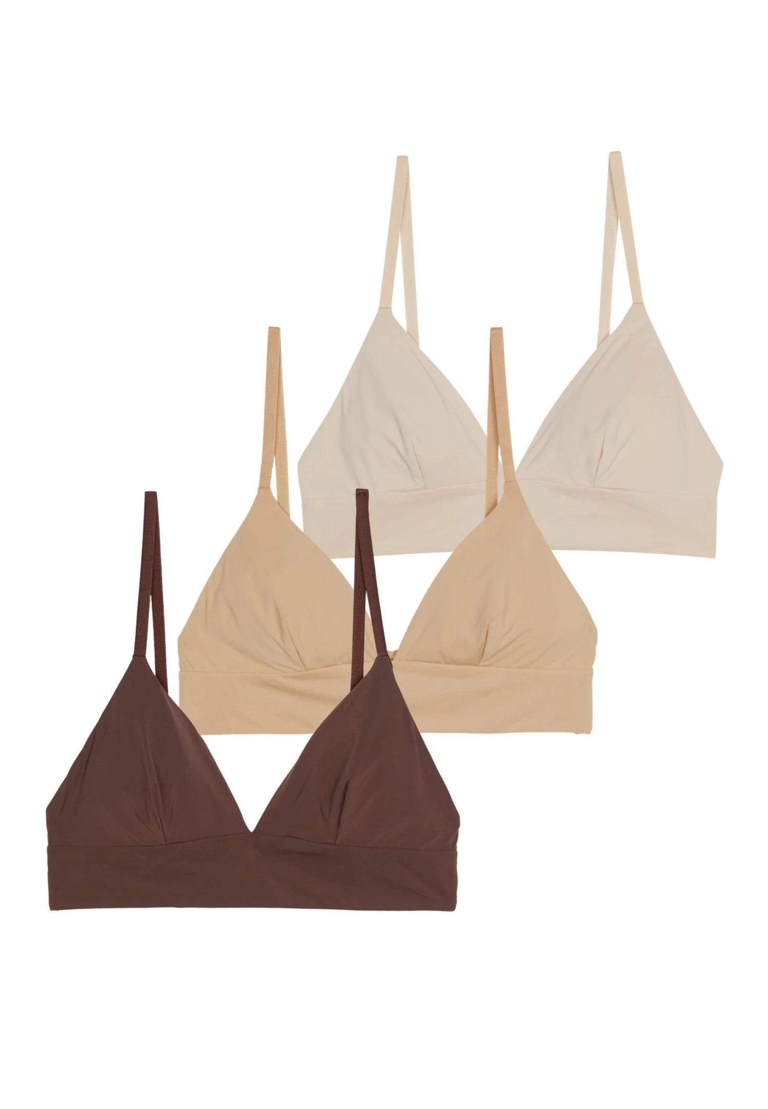 Anna Field 3 Pack - Triangel Bh - Nude 4 Anna Field 3 Pack - Triangel Bh - Nude - Afbeelding 4
