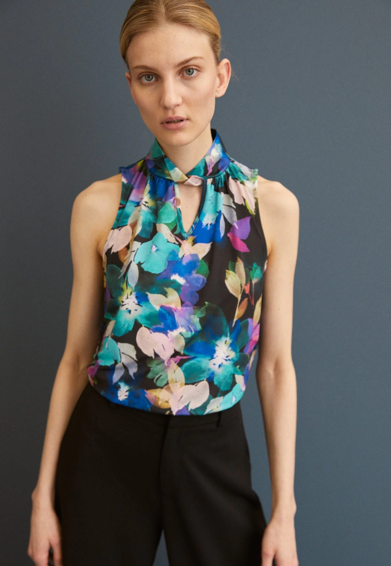 Anna Field Top - Blue/Purple 1 Anna Field Top - Blue/Purple