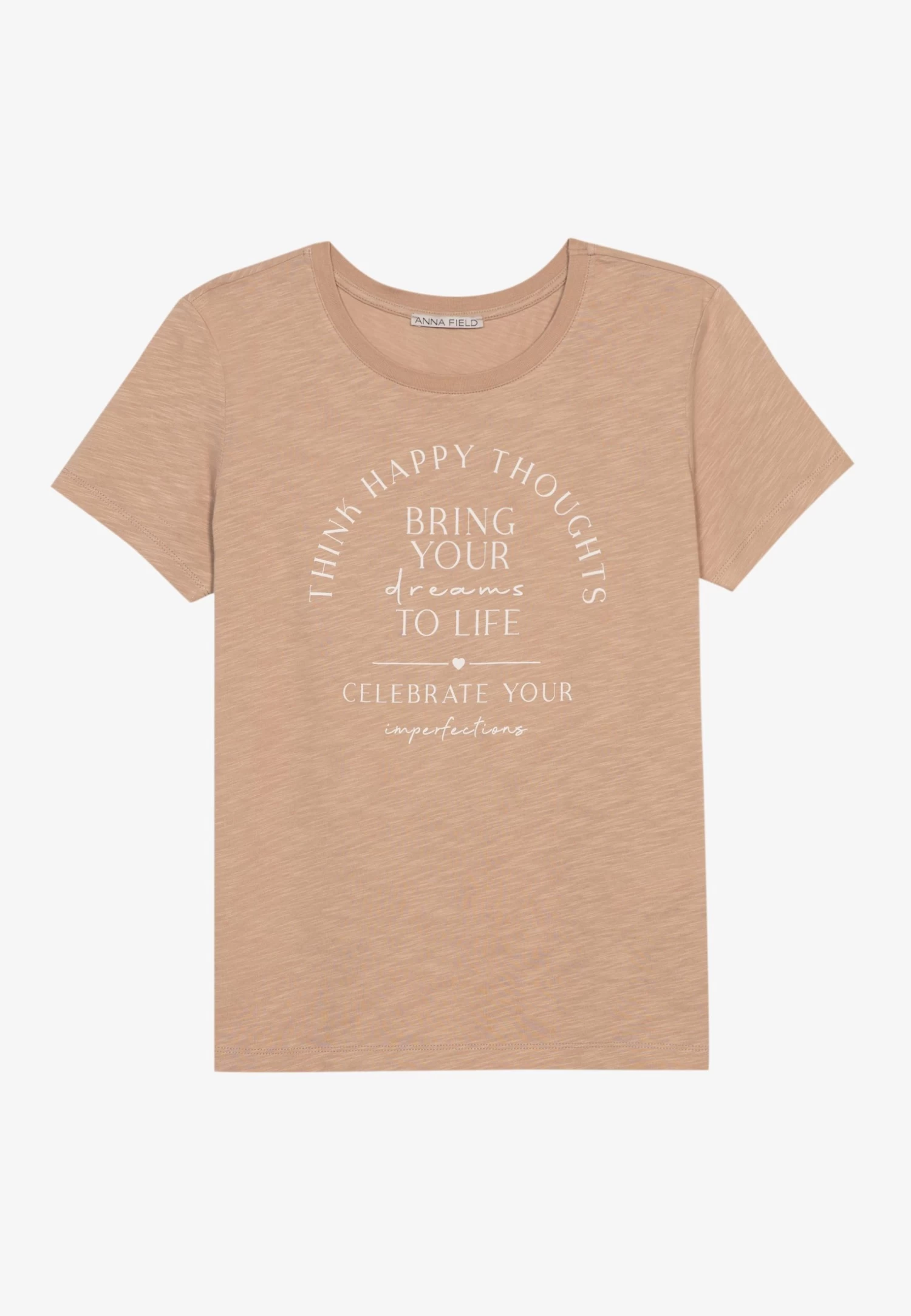 Anna Field Bring Your Dreams To Life - T-Shirt Print - Brown 5 Anna Field Bring Your Dreams To Life - T-Shirt Print - Brown - Afbeelding 5