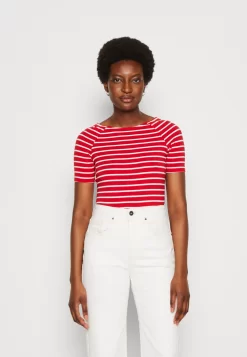 Anna Field T-Shirt Print - Red/White