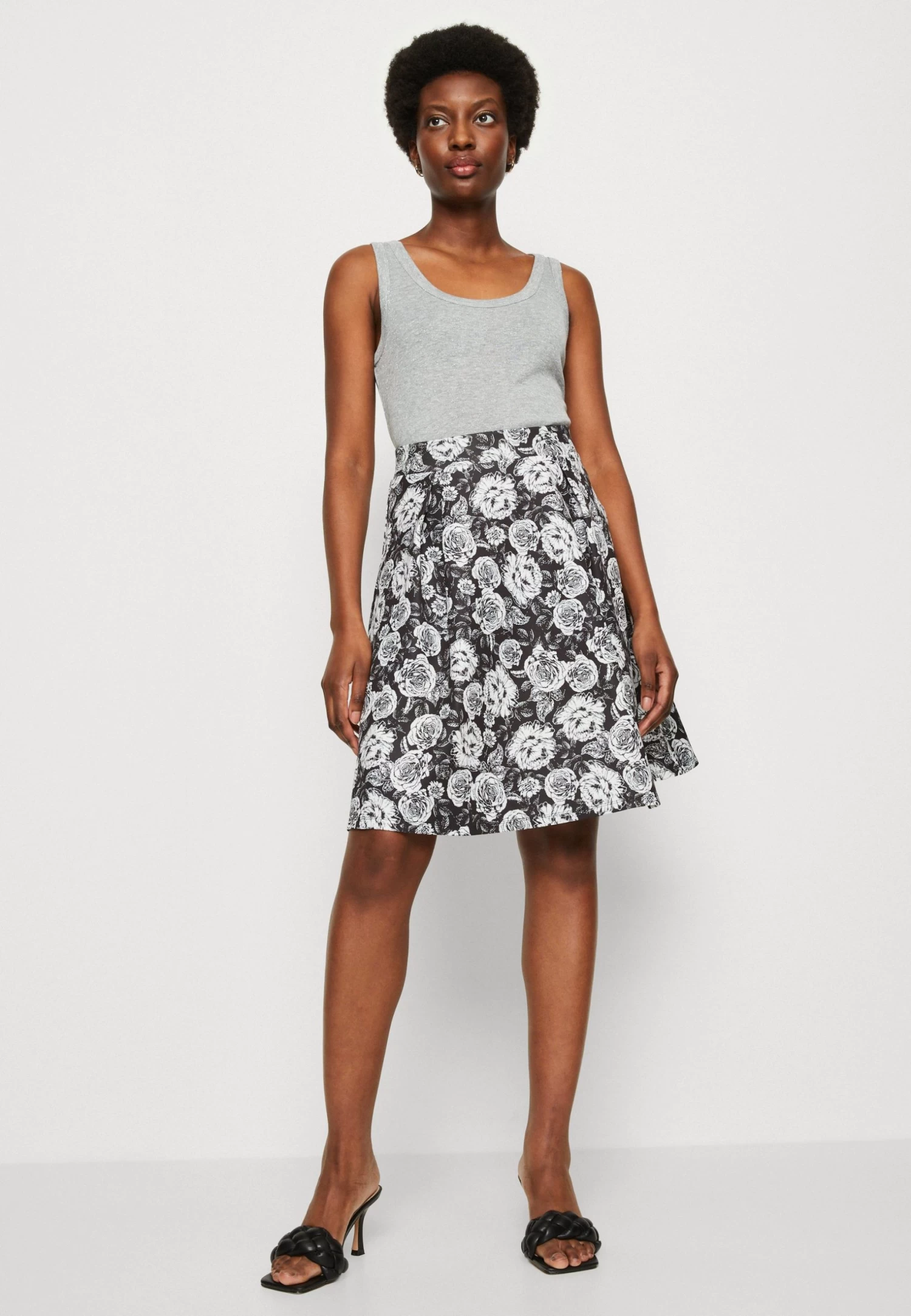 Anna Field Plooirok - Black/White 4 Anna Field Plooirok - Black/White - Afbeelding 4