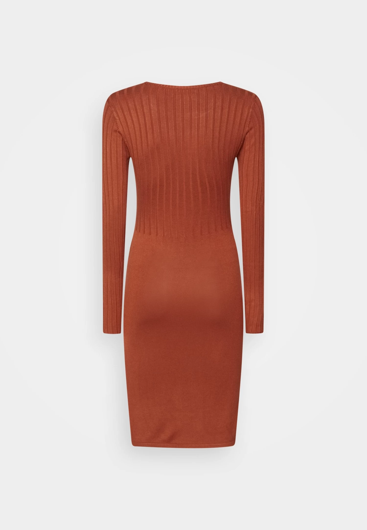 Anna Field Crew Ausschnitt Ripp Top Bodycon Mini Strickkleid - Etui-Jurk - Brown 2 Anna Field Crew Ausschnitt Ripp Top Bodycon Mini Strickkleid - Etui-Jurk - Brown - Afbeelding 2