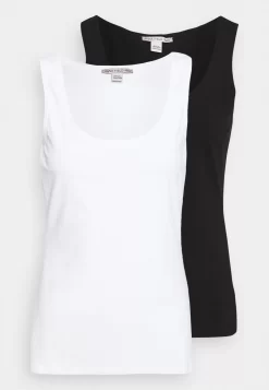 2 Pack - Top - White/Black