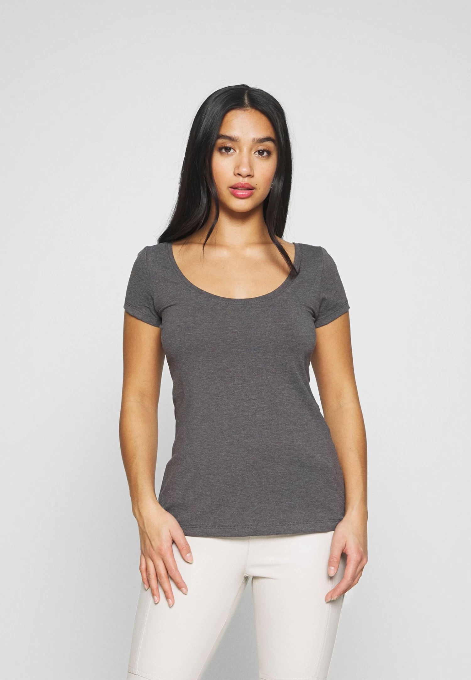 3 Pack - T-Shirt Basic - White/Black/Dark Grey 2 3 Pack - T-Shirt Basic - White/Black/Dark Grey - Afbeelding 2