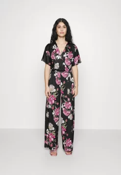 Anna Field 16 Jumpsuit - Black/ Multi-Coloured