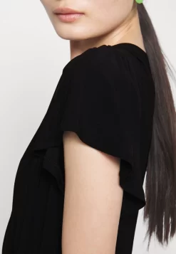 Frilled Cap Sleeves Flared Dress - Jerseyjurk - Black -Anna Field 5b8e9611fb0d41cd8649017fb9c797e7 scaled