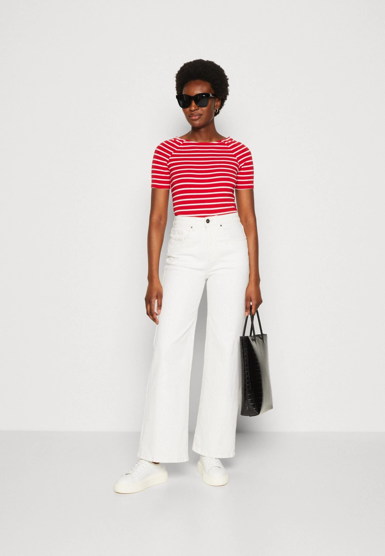 Anna Field T-Shirt Print - Red/White 2 Anna Field T-Shirt Print - Red/White - Afbeelding 2