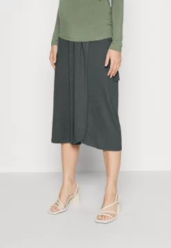 Maternity Basic Midi Skirt- Kokerrok - Light Green