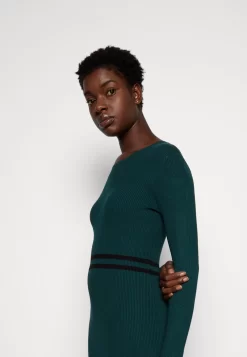 Anna Field Gebreide Jurk - Dark Green/Black -Anna Field 6257de860f974737b4c5f696481d28b1 scaled