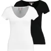 2 Pack - T-Shirt Basic - Black/White