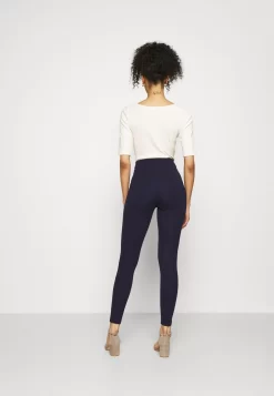 Anna Field Punto Leggings With Button Detail - Legging - Dark Blue -Anna Field 6a6a1fb3054d400dba65f09e4aedb3ad scaled