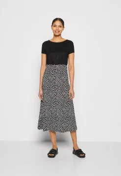 Anna Field Jerseyjurk - Black/White