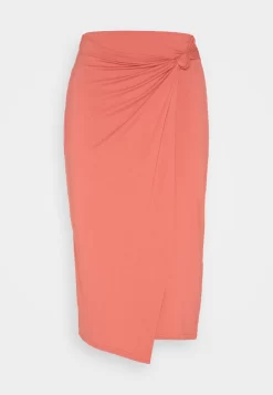 Anna Field Front Knot Midi Skirt - Kokerrok - Red -Anna Field 7673a70ffafd4e64b333db05d060c74b scaled