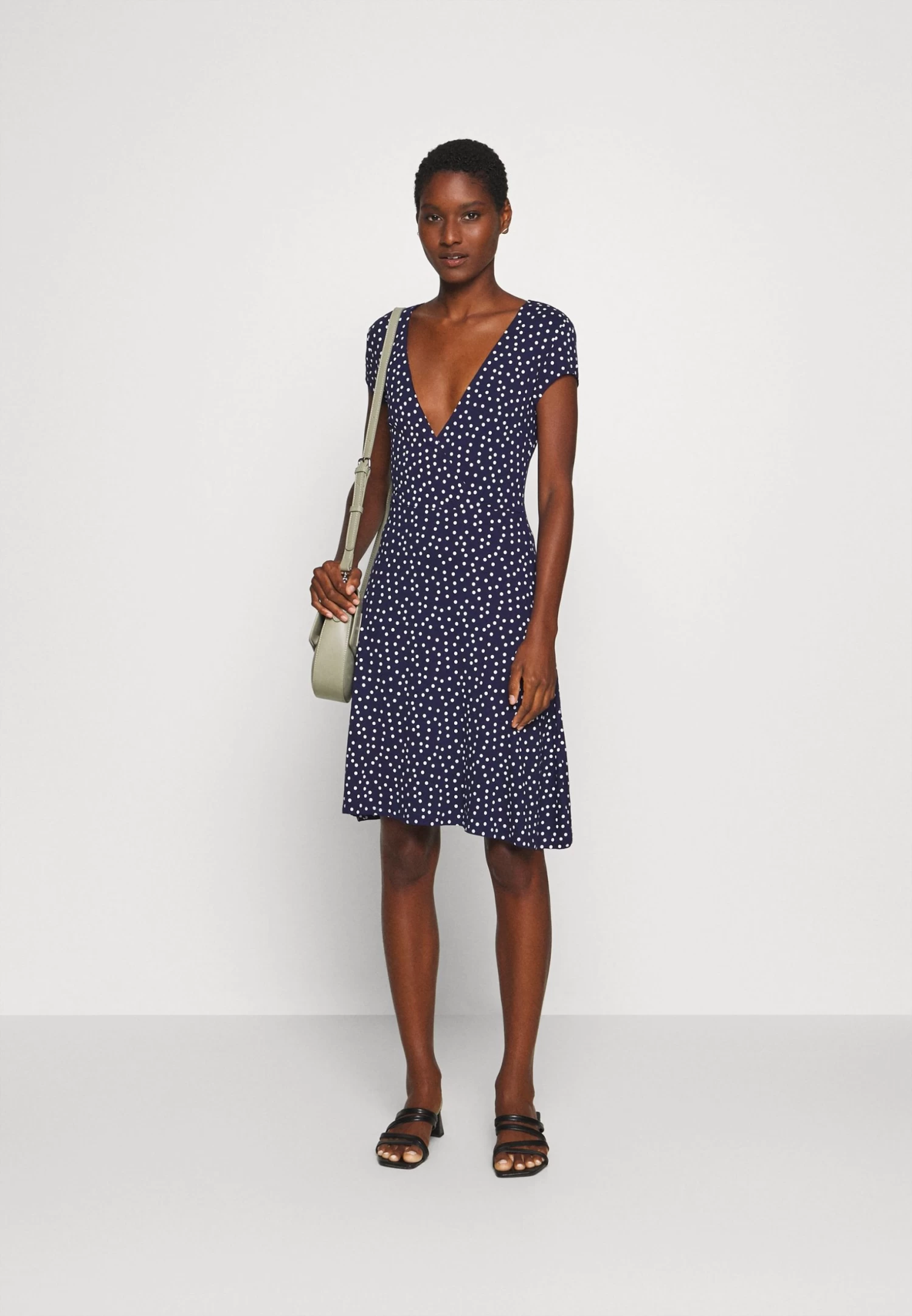 Anna Field Jerseyjurk - Maritime Blue/White 2 Anna Field Jerseyjurk - Maritime Blue/White - Afbeelding 2