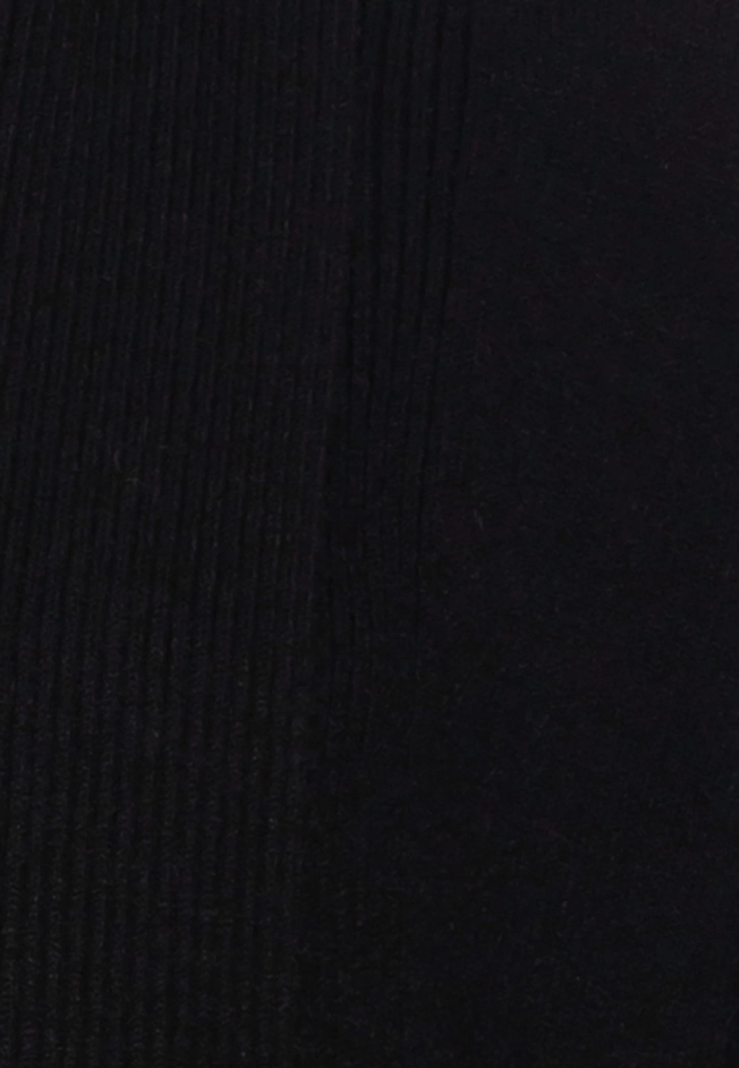 Anna Field Ribbed Fold Collar - Vest - Black 3 Anna Field Ribbed Fold Collar - Vest - Black - Afbeelding 3