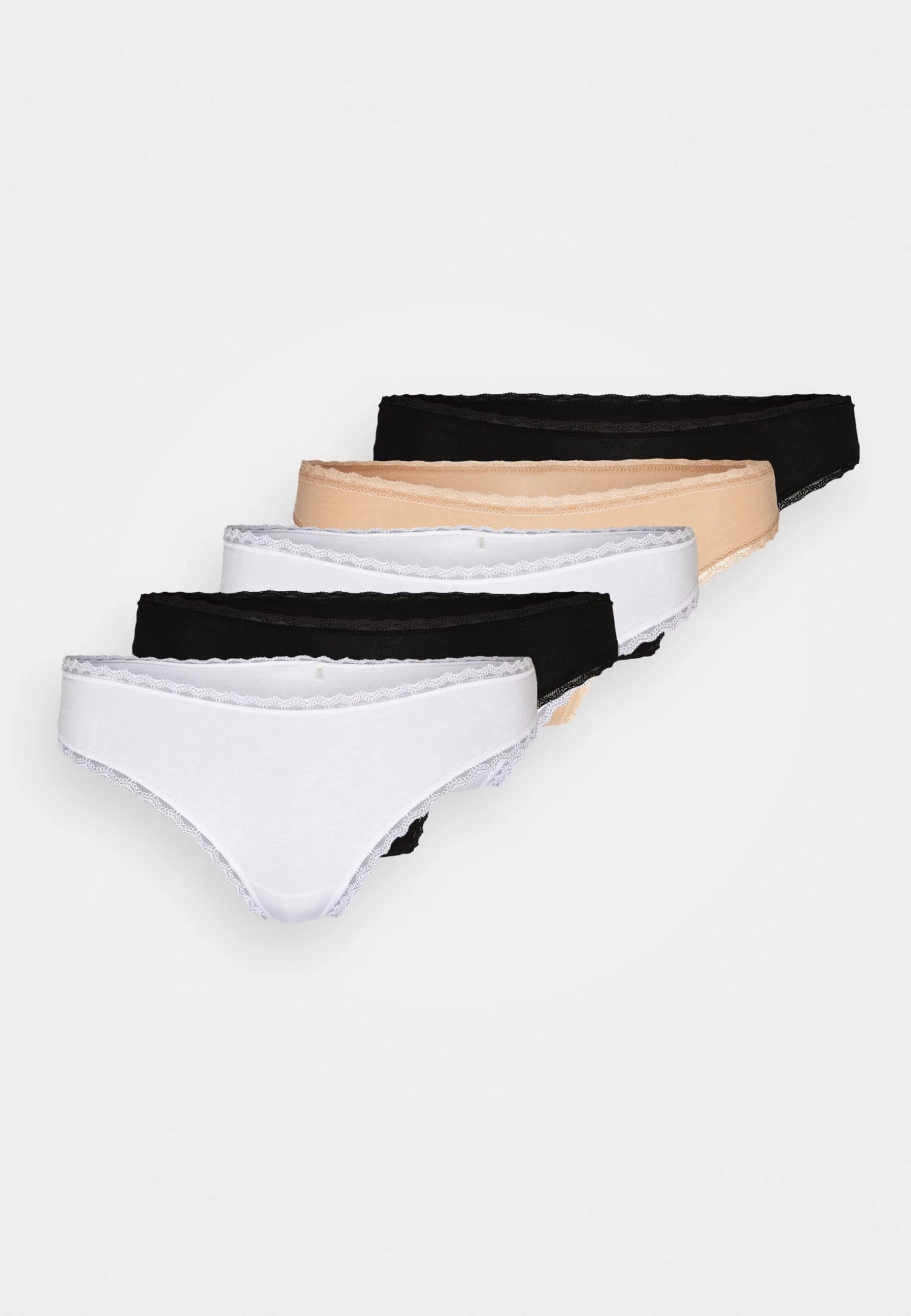 Anna Field 5 Pack - String - Black/White/Nude 2 Anna Field 5 Pack - String - Black/White/Nude - Afbeelding 2