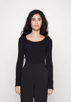 Button Detail - Trui - Black