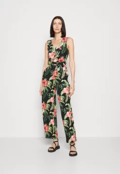 Anna Field Jumpsuit - Black/Green