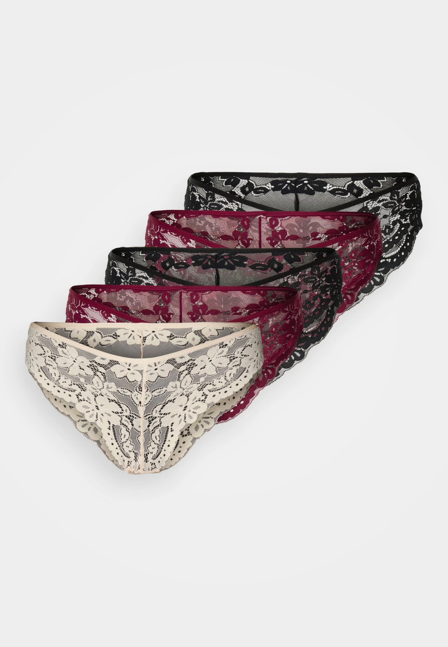 Anna Field 5 Pack - Slip - Black/Red/Nude 6 Anna Field 5 Pack - Slip - Black/Red/Nude - Afbeelding 6