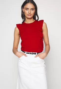 Anna Field T-Shirt Basic - Dark Red -Anna Field a88d54a1605f4a4097a585724963945e scaled