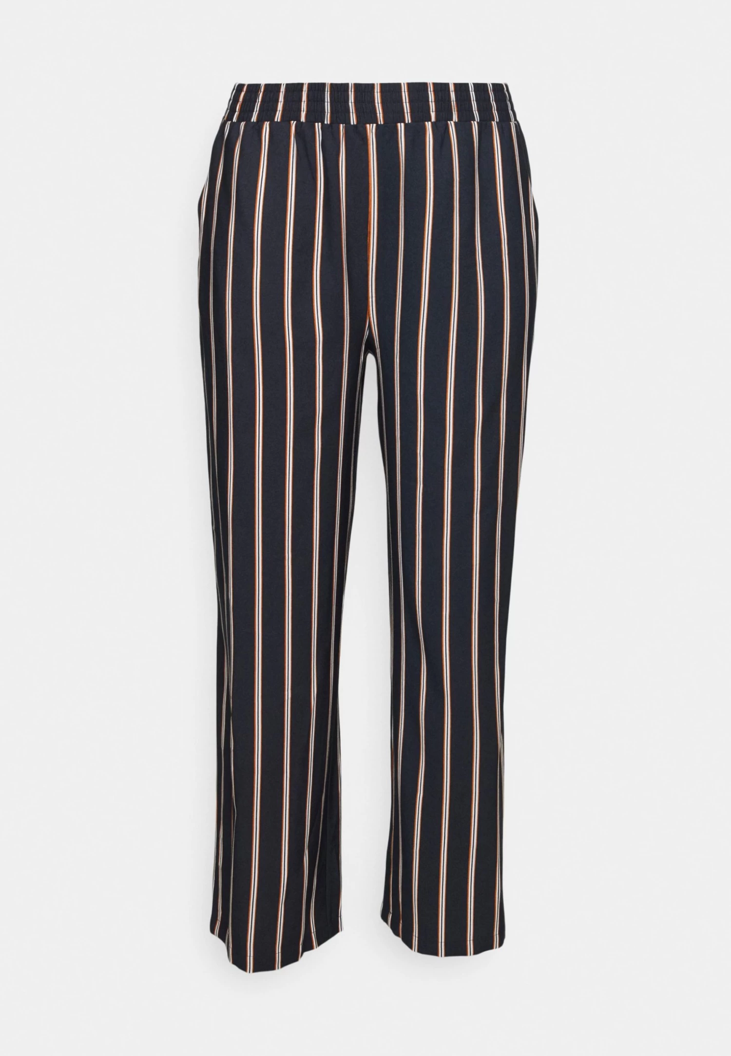 Wide Leg Pant - Broek - Dark Blue/Brown/White 4 Wide Leg Pant - Broek - Dark Blue/Brown/White - Afbeelding 4