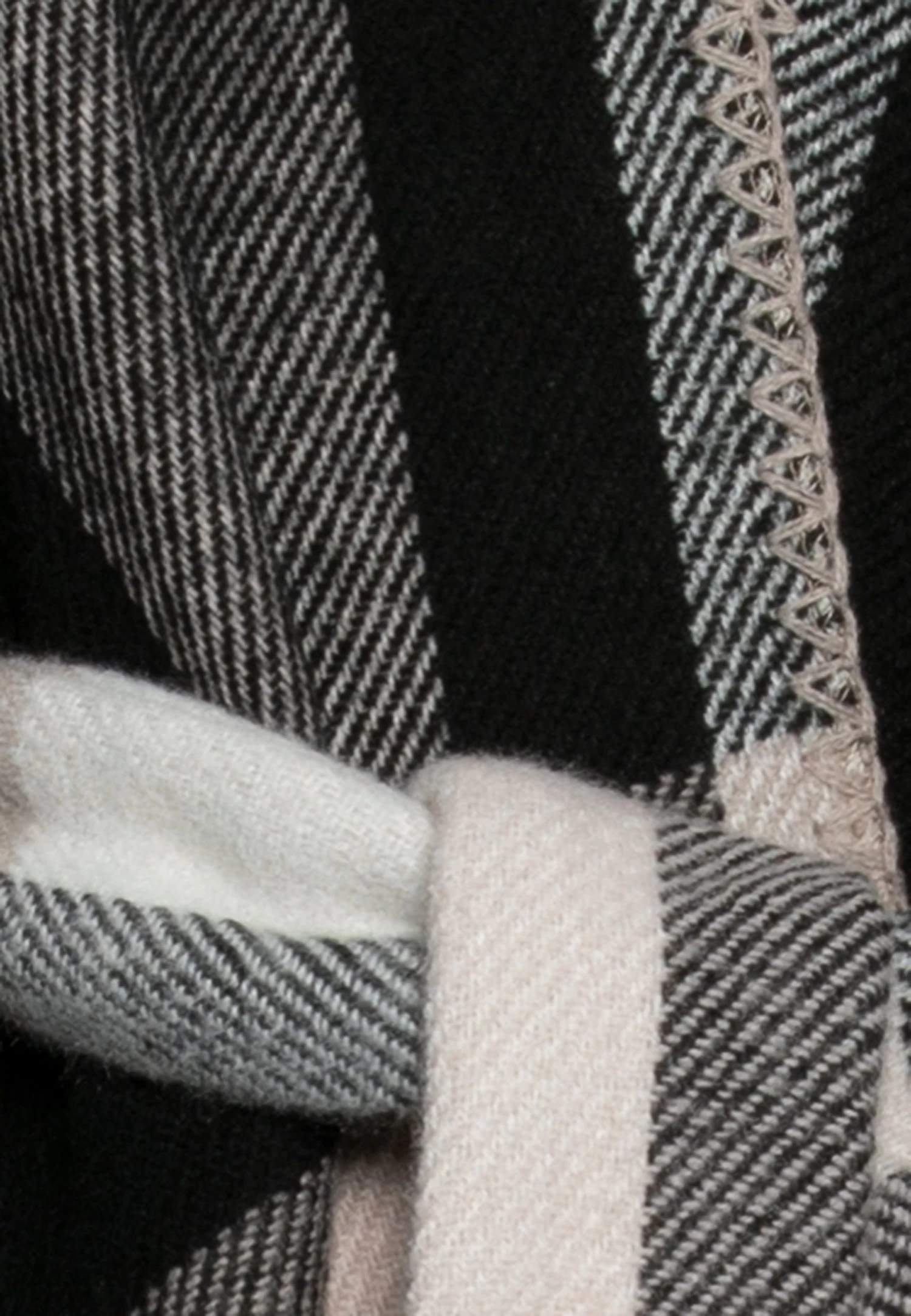 Anna Field Poncho - Black/White 3 Anna Field Poncho - Black/White - Afbeelding 3