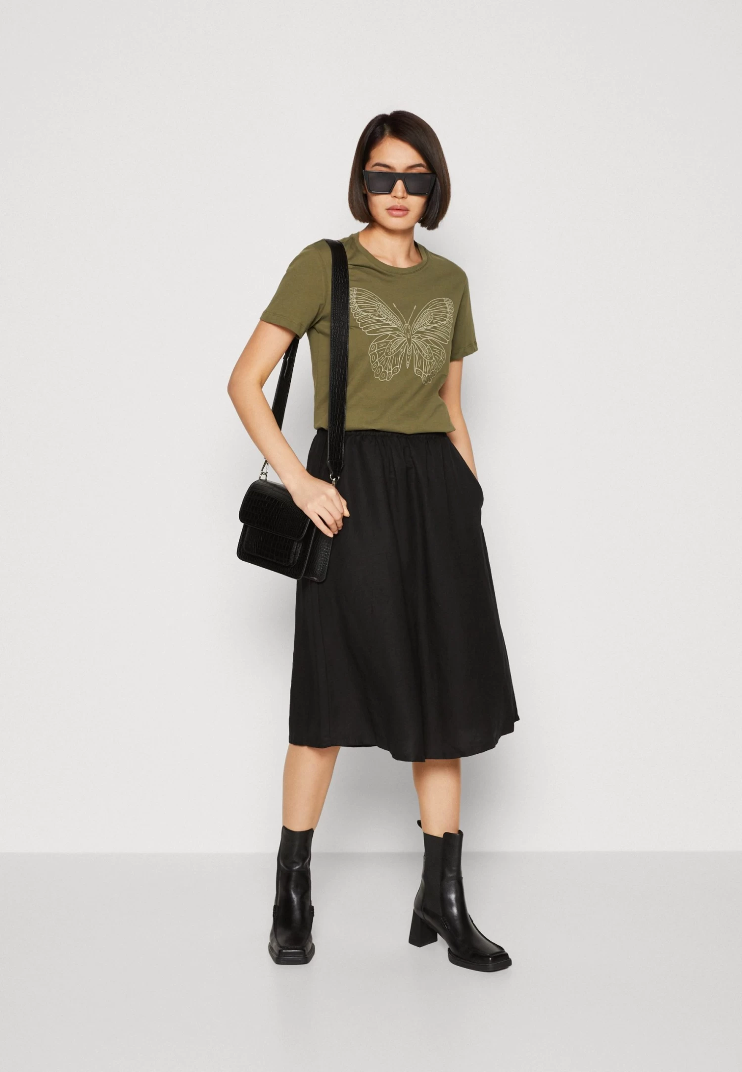 Anna Field T-Shirt Print - Green 2 Anna Field T-Shirt Print - Green - Afbeelding 2