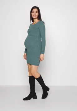 Gebreide Jurk - Dark Green