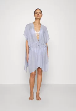 Anna Field Printed Short Kimono / 606 - Khaki_003 - Off-White - Strandaccessoire - 502 - Blue