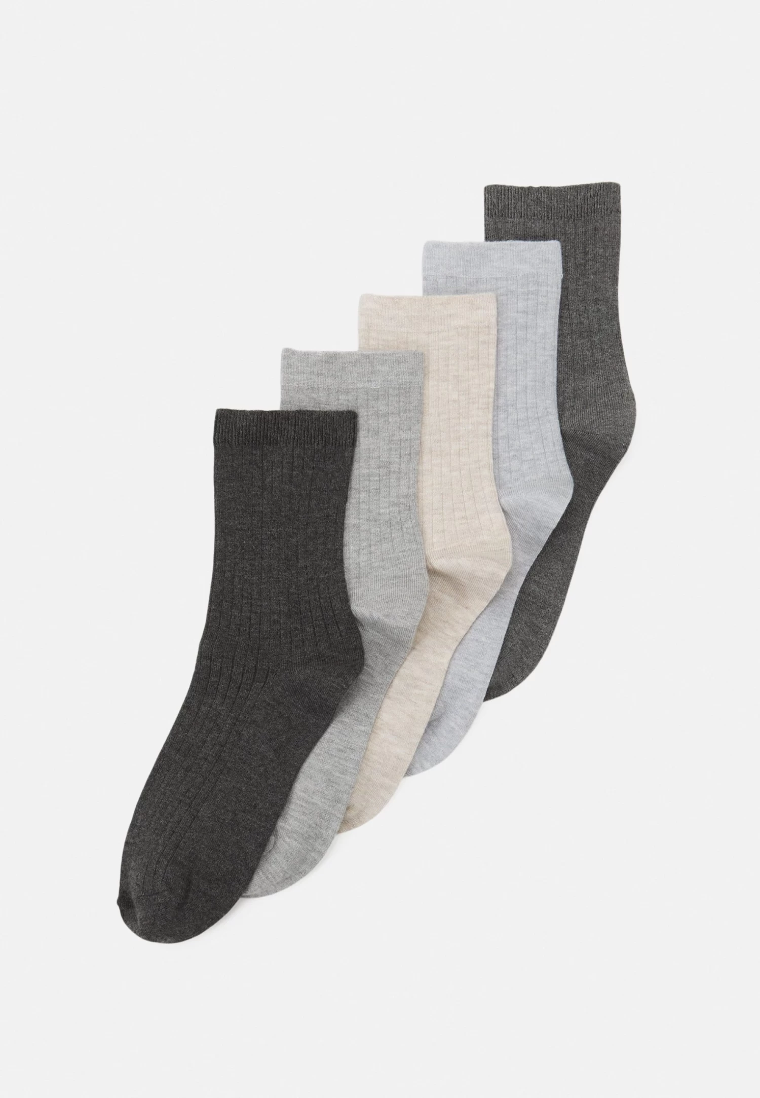 Anna Field 5 Pack - Sokken - Black/Grey 1 Anna Field 5 Pack - Sokken - Black/Grey