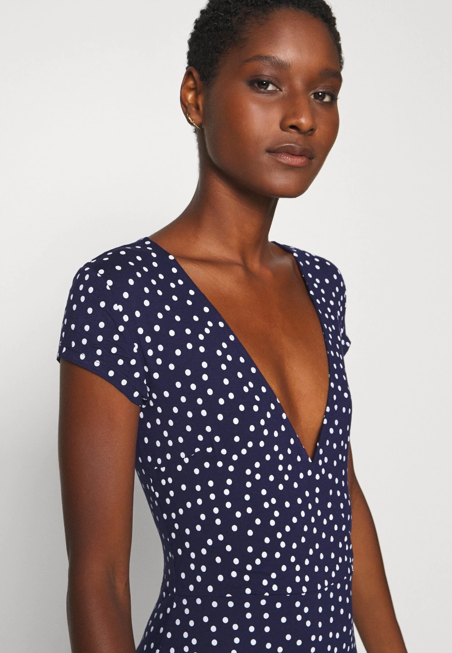 Anna Field Jerseyjurk - Maritime Blue/White 4 Anna Field Jerseyjurk - Maritime Blue/White - Afbeelding 4