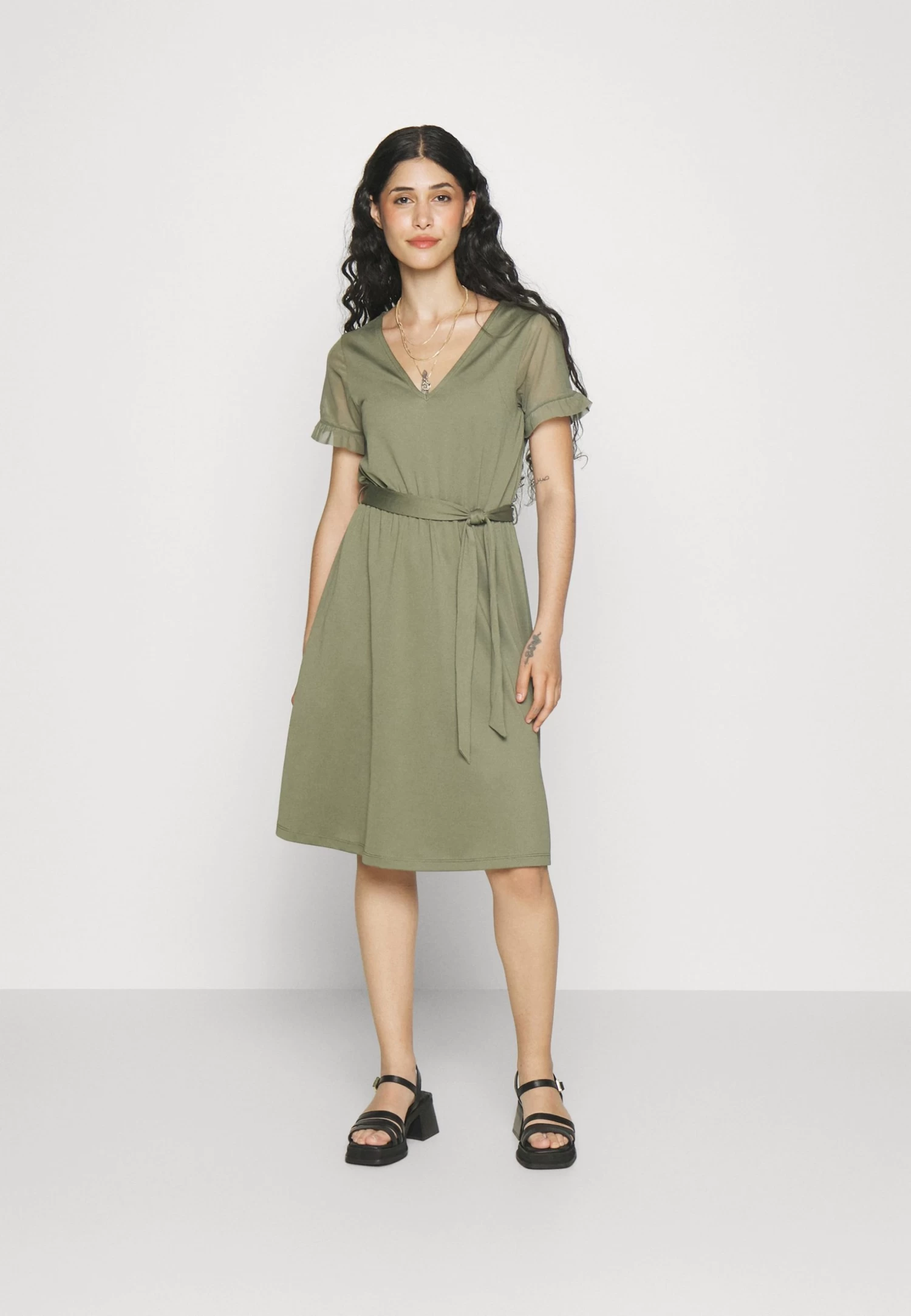 Jerseyjurk - Olive 2 Jerseyjurk - Olive - Afbeelding 2