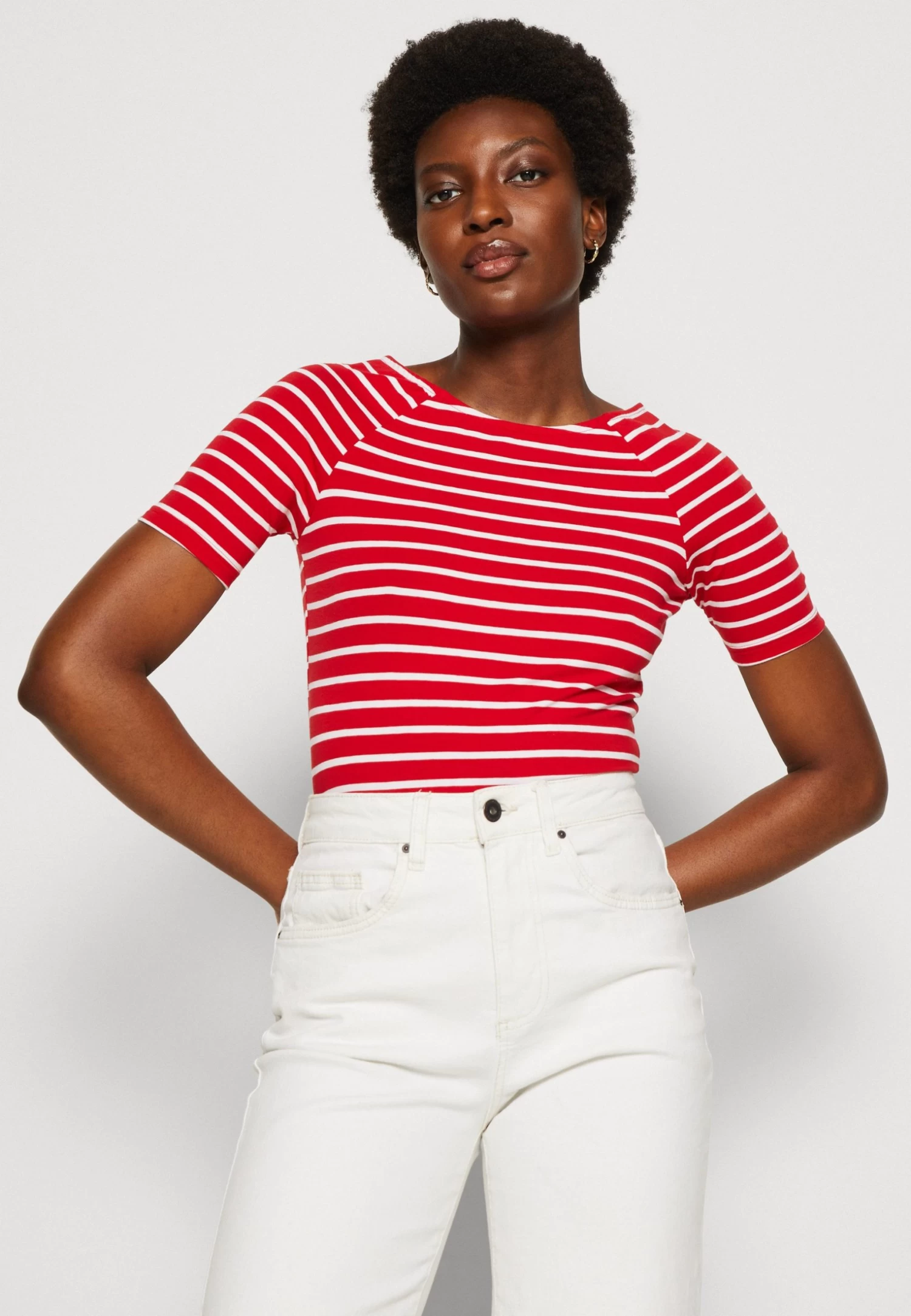 Anna Field T-Shirt Print - Red/White 4 Anna Field T-Shirt Print - Red/White - Afbeelding 4
