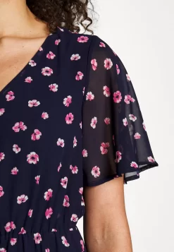 Anna Field V-Neck Sleeve Dress- Jurk - Dark Blue/Pink 16 Anna Field V-Neck Sleeve Dress- Jurk - Dark Blue/Pink -Anna Field e22117504d58447ebe18dcca7cc0861c scaled