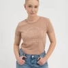 Anna Field Bring Your Dreams To Life - T-Shirt Print - Brown