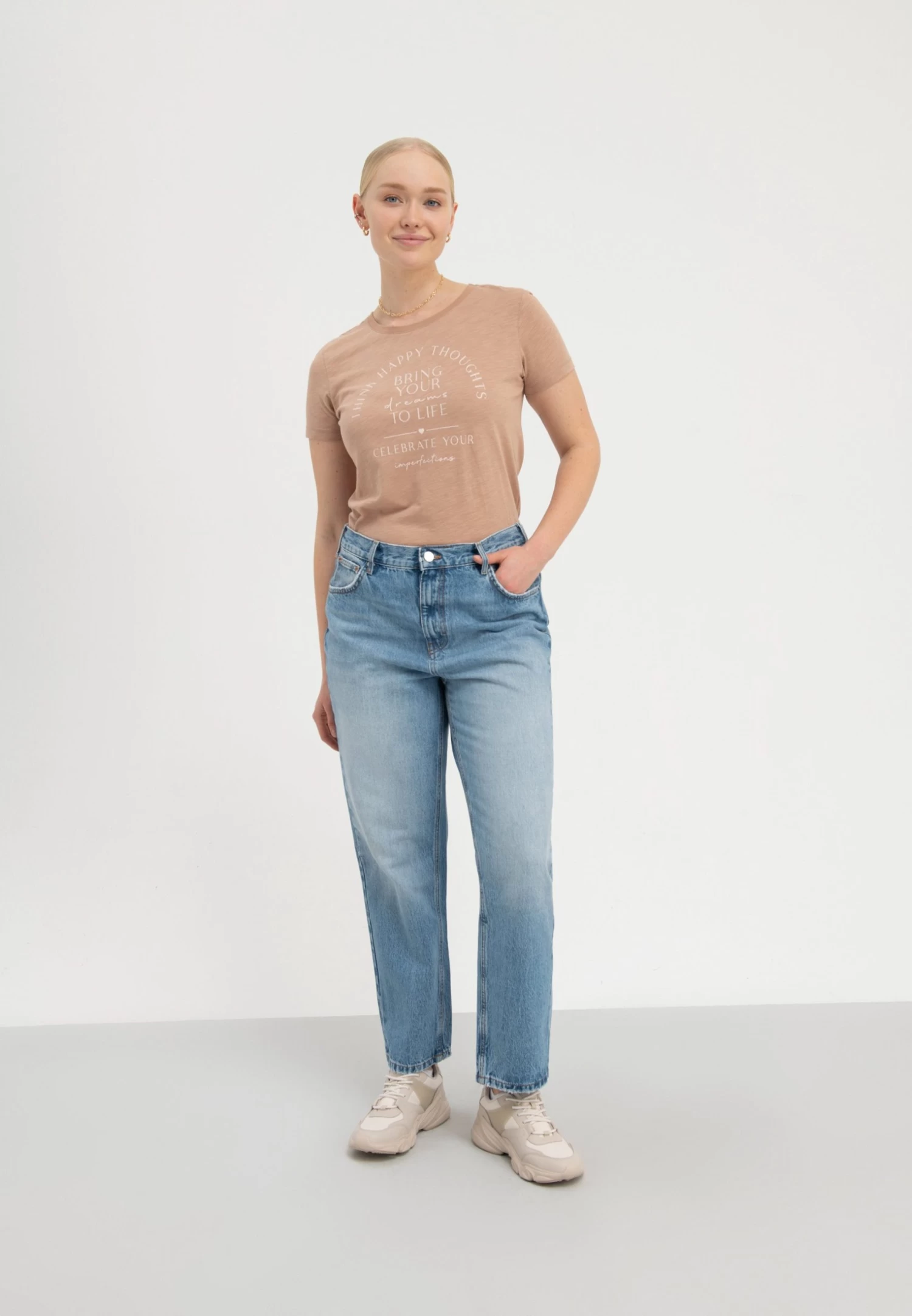 Anna Field Bring Your Dreams To Life - T-Shirt Print - Brown 2 Anna Field Bring Your Dreams To Life - T-Shirt Print - Brown - Afbeelding 2