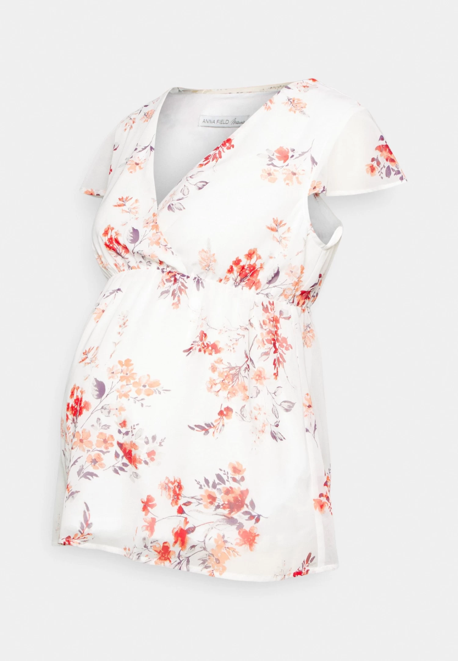 Mama Belt - Blouse - White/Red 5 Mama Belt - Blouse - White/Red - Afbeelding 5