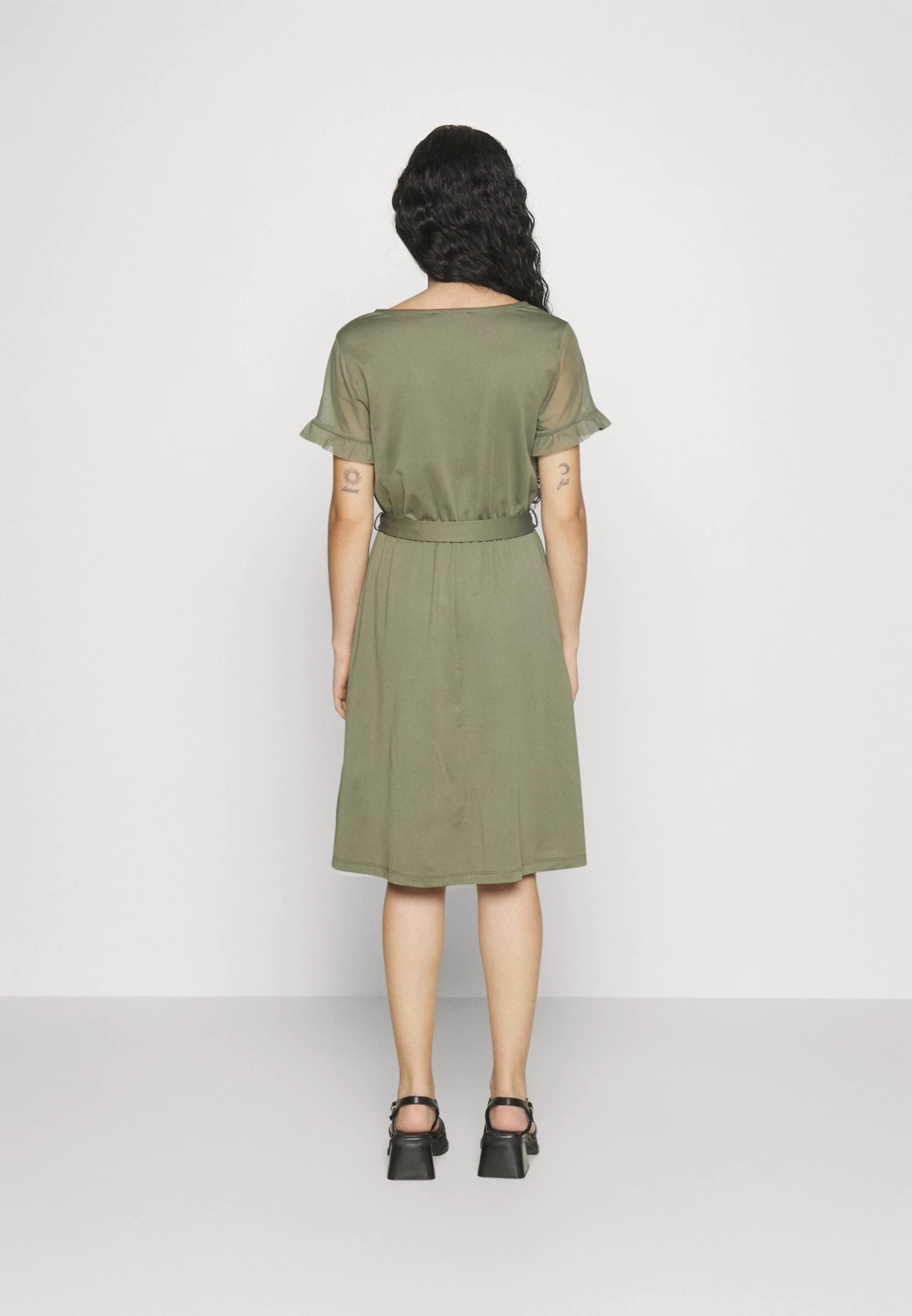 Jerseyjurk - Olive 3 Jerseyjurk - Olive - Afbeelding 3