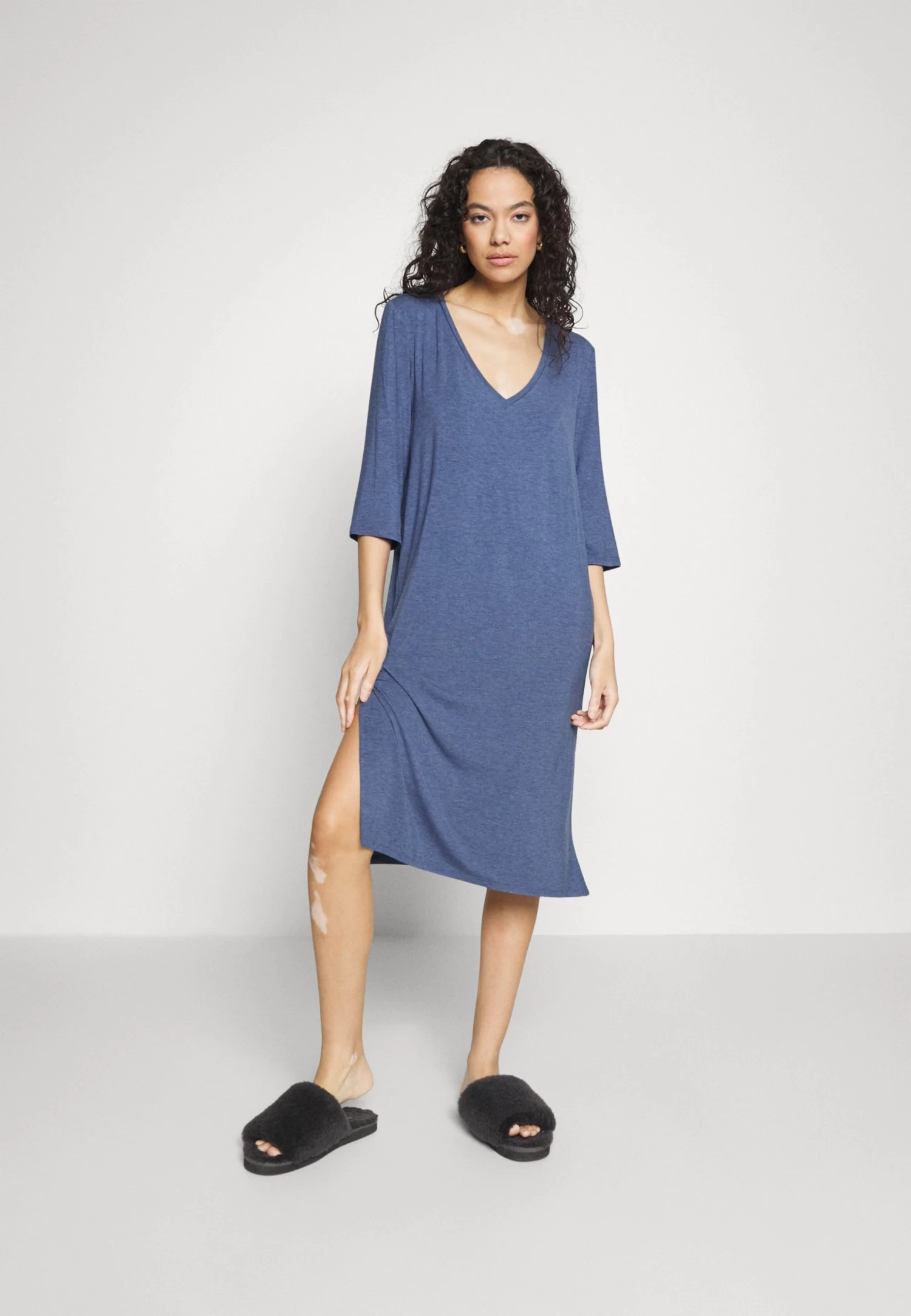 Anna Field Nachtjapon -Blue 2 Anna Field Nachtjapon -Blue - Afbeelding 2